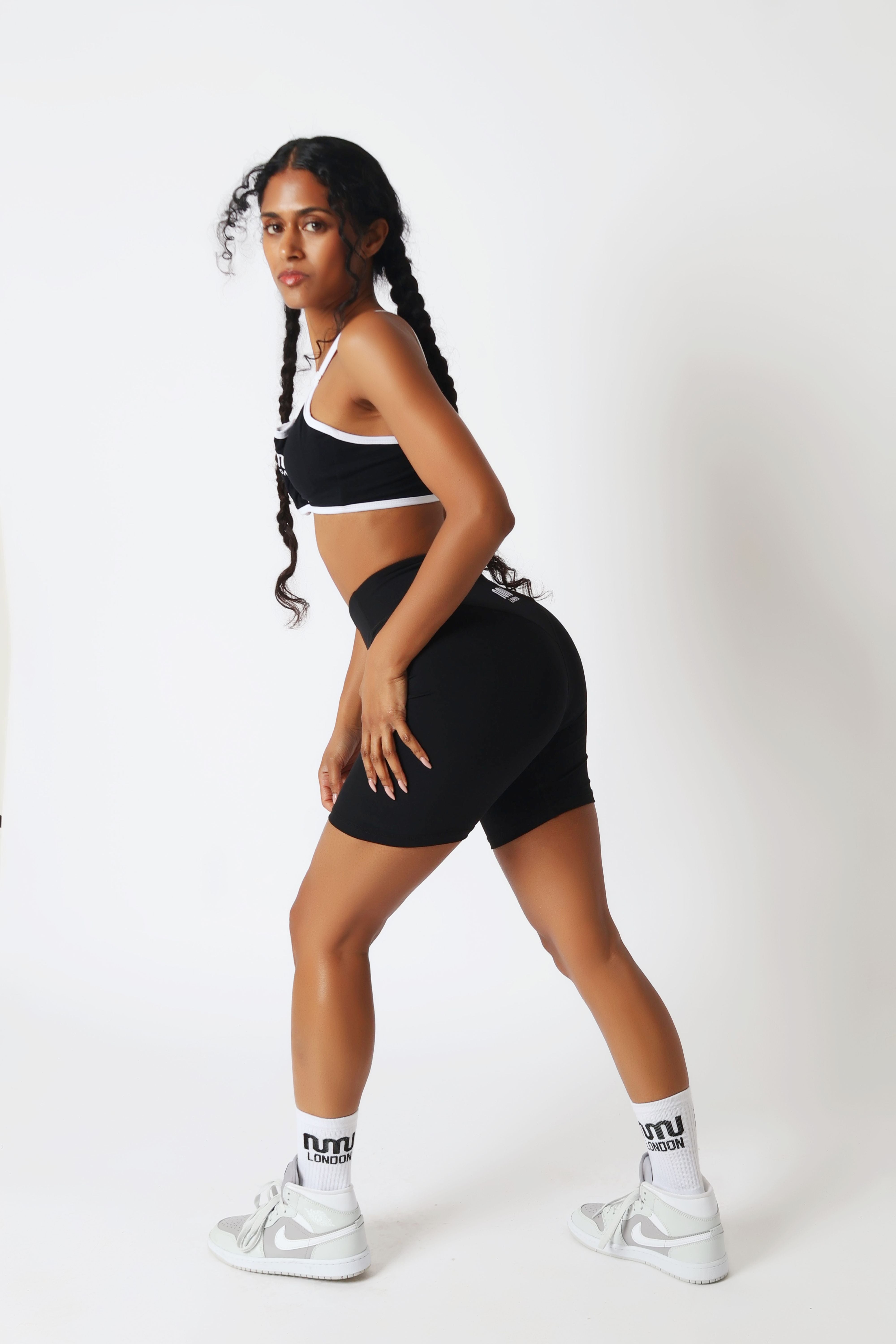 MN London black shorts women casual athleisure everyday