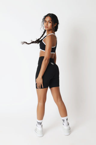 MN London women black shorts running cardio workout UK